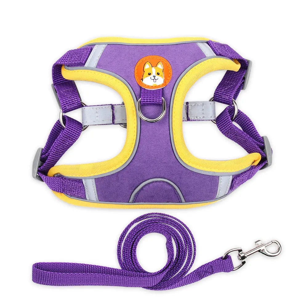 Reflective Dog Harness with Leash - Doggo Nest