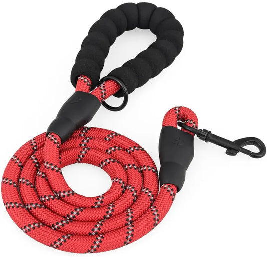 Reflective Nylon Dog Leash, Strong Rope Leash for Safe Walks - Doggo Nest