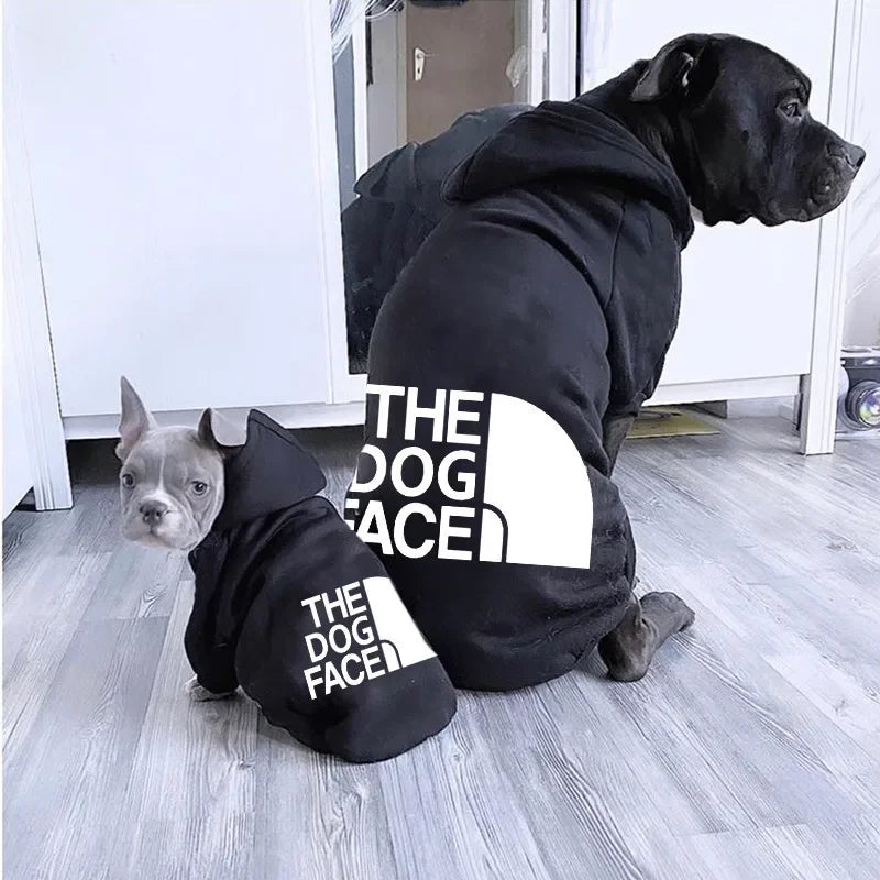 French Bulldog wearing warm autumn dog hoodie - Doggo Nest