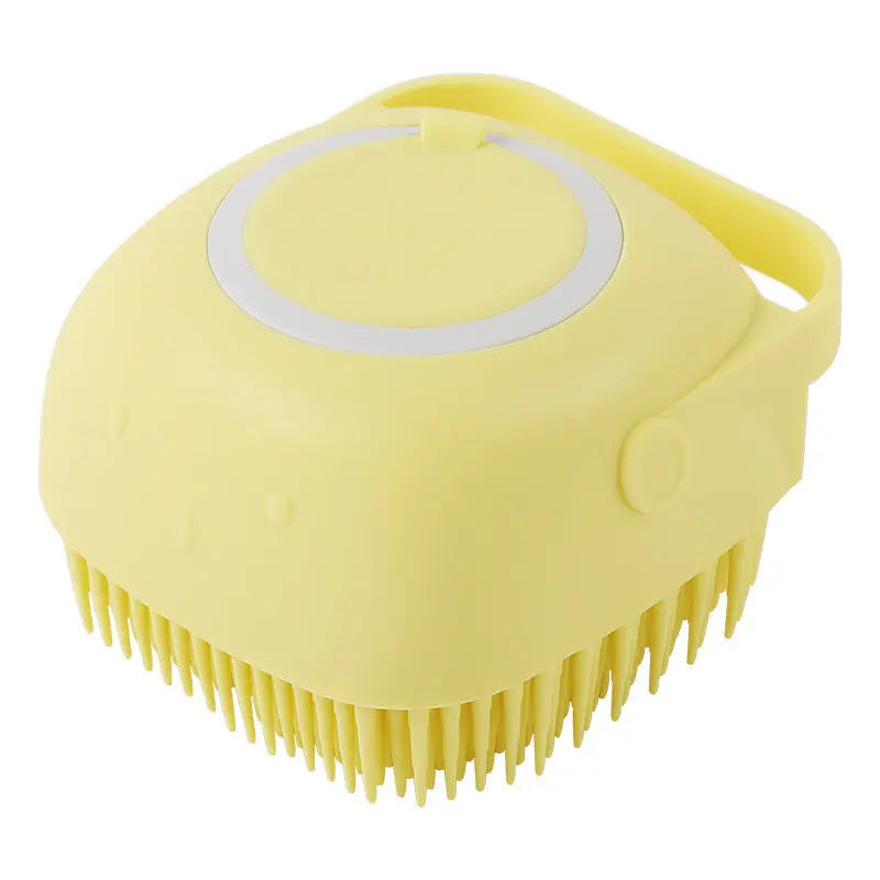 Silicone Dog Bath Brush with Shampoo Dispenser - Doggo Nest