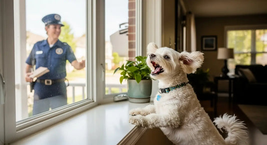 Dog barking excessively at door - common behavior problem