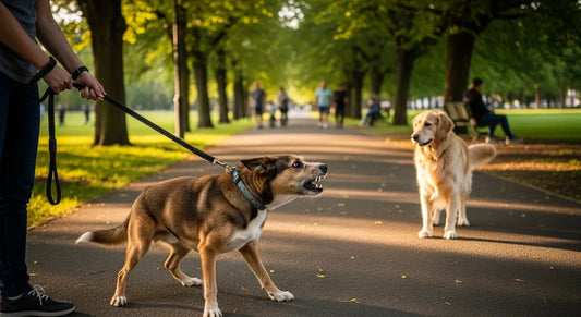 Dog barks at other dogs on walks - leash reactive behavior