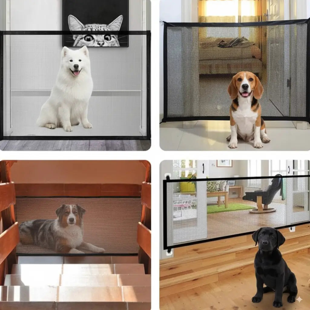 Folding Pet Gate – Portable Safety Barrier for Dogs - Doggo Nest