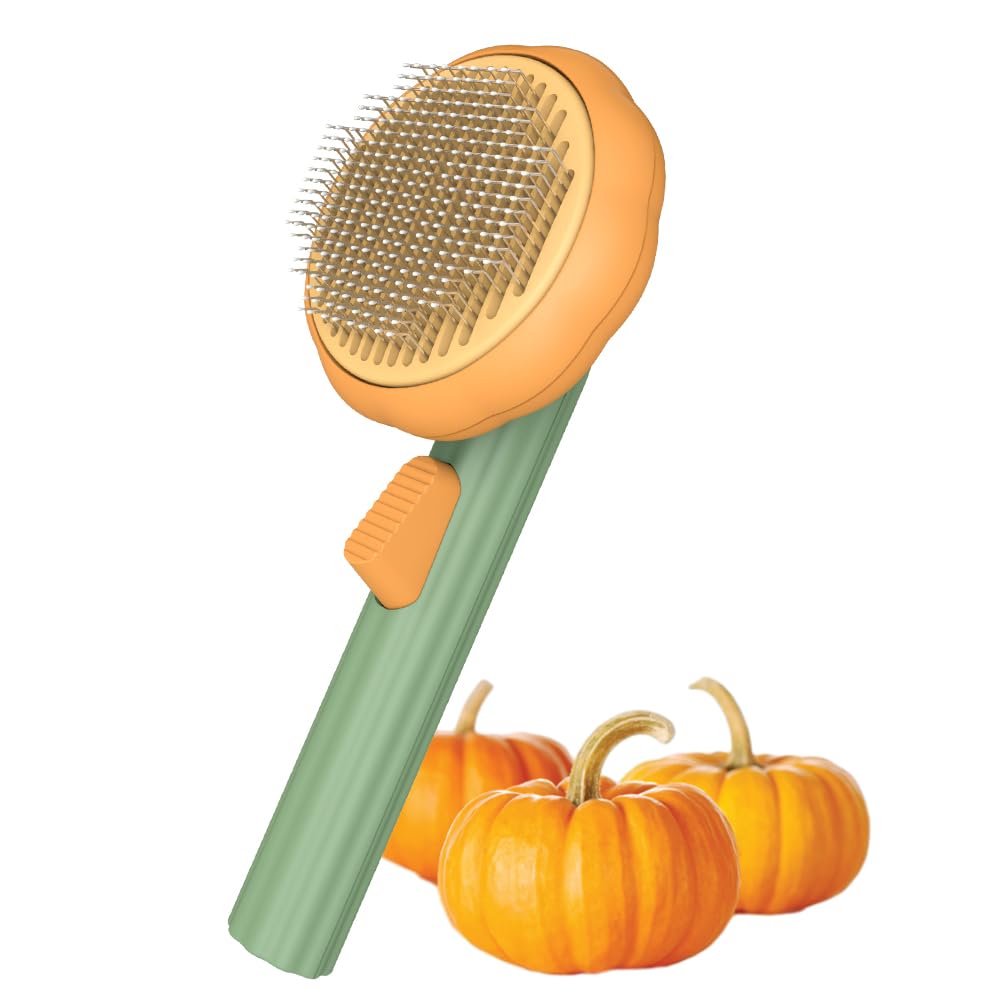 Pumpkin Slicker Dog Brush For Shedding, Mats & Tangles - DoggoNest