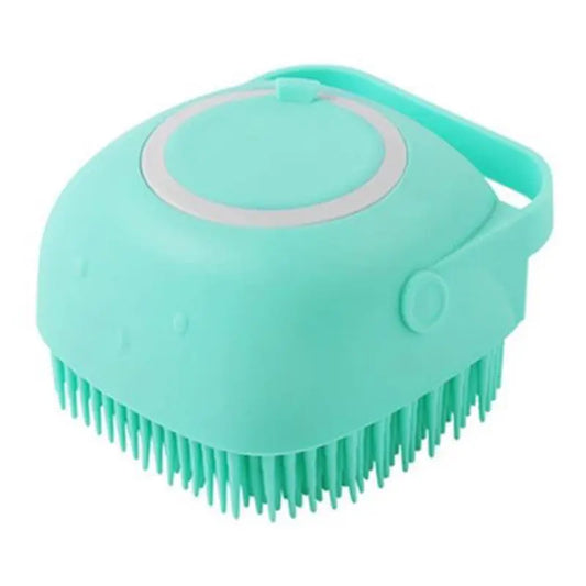 Silicone Dog Bath Brush with Shampoo Dispenser - Doggo Nest